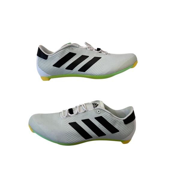 Adidas The Road Shoe Track Running White Black Green Men's Size M 10.5 W11.5 NWT - Picture 1 of 5